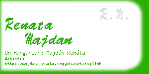 renata majdan business card
