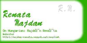 renata majdan business card